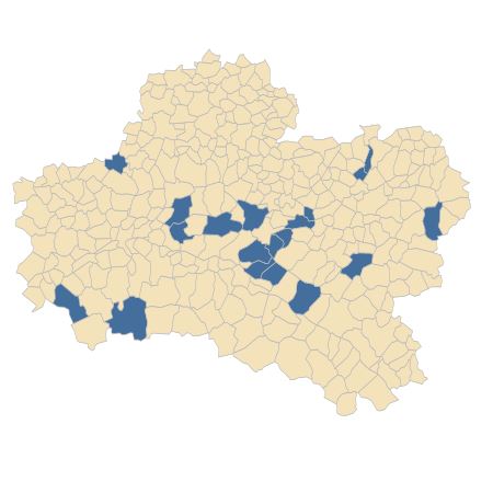 Répartition de Rumex hydrolapathum Huds. dans le Loiret