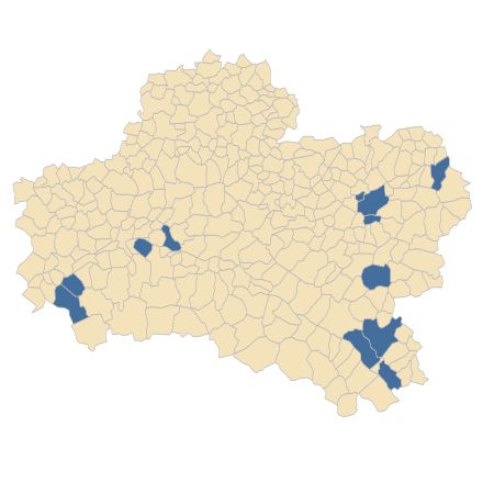 Répartition de Sagittaria sagittifolia L. dans le Loiret