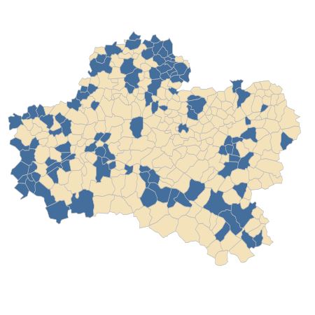 Répartition de Salvia pratensis L. dans le Loiret