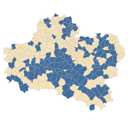 Répartition de Scabiosa columbaria L. dans le Loiret