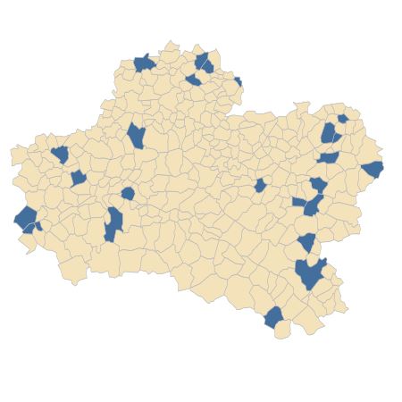 Répartition de Scandix pecten-veneris L. dans le Loiret