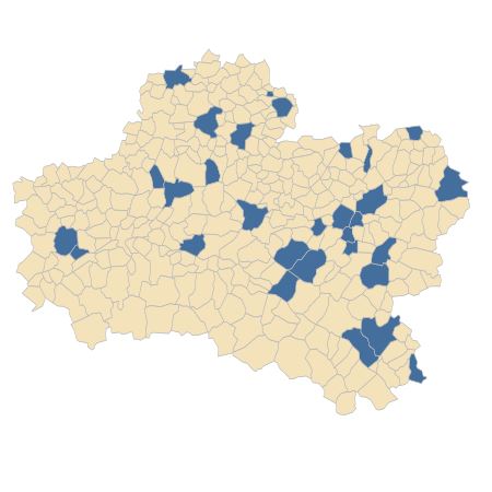 Répartition de Lolium giganteum (L.) S.B.Darbyshire dans le Loiret