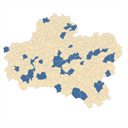 Répartition de Lolium pratense (Huds.) S.B.Darbyshire dans le Loiret