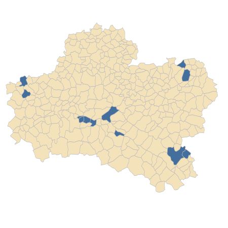 Répartition de Schoenoplectus supinus (L.) Palla dans le Loiret