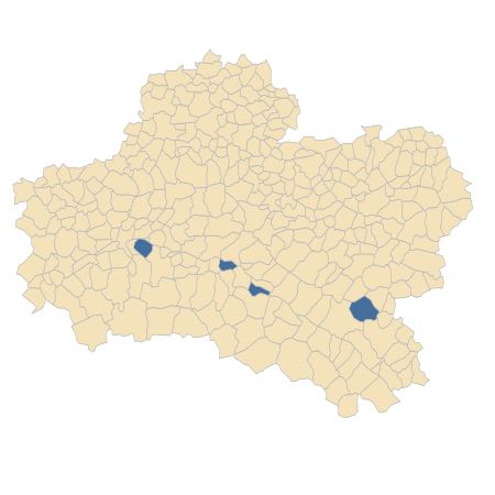 Répartition de Scleranthus perennis L. dans le Loiret