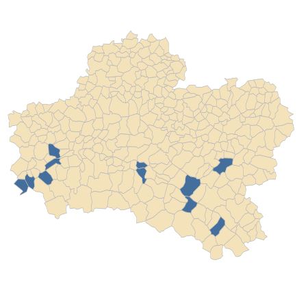 Répartition de Sedum sexangulare L. dans le Loiret