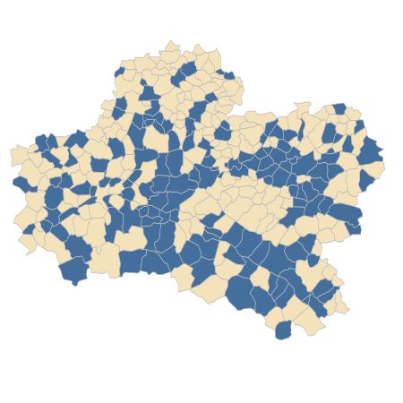 Répartition de Setaria italica (L.) P.Beauv. dans le Loiret