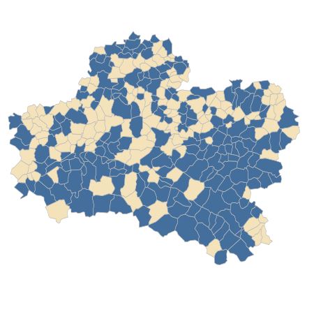 Répartition de Silene baccifera (L.) Roth dans le Loiret