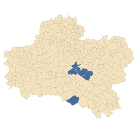 Répartition de Simethis mattiazzii (Vand.) G.López & Jarvis dans le Loiret