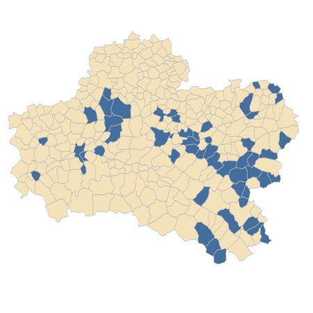 Répartition de Sison amomum L. dans le Loiret