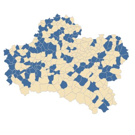 Répartition de Sisymbrium officinale (L.) Scop. dans le Loiret