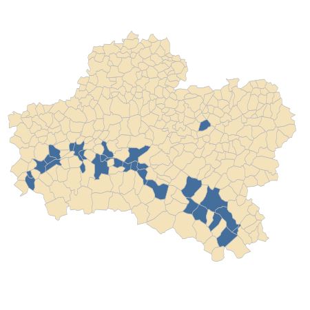 Répartition de Solanum lycopersicum L. dans le Loiret