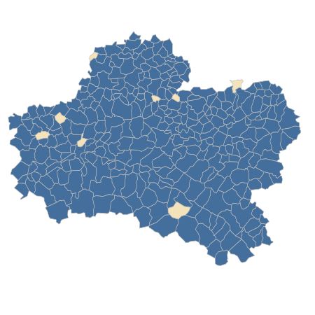 Répartition de Sonchus asper (L.) Hill dans le Loiret