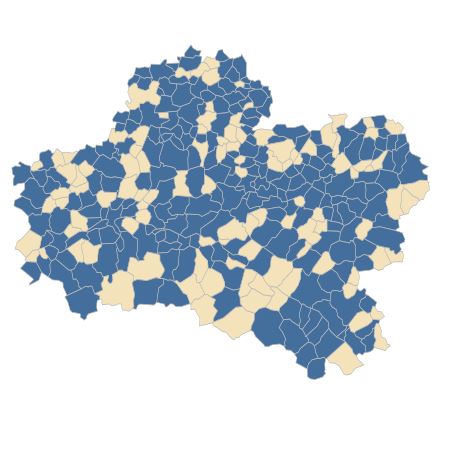 Répartition de Sonchus oleraceus L. dans le Loiret