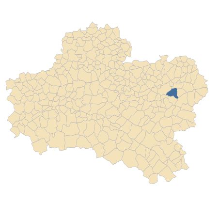 Répartition de Spartium junceum L. dans le Loiret