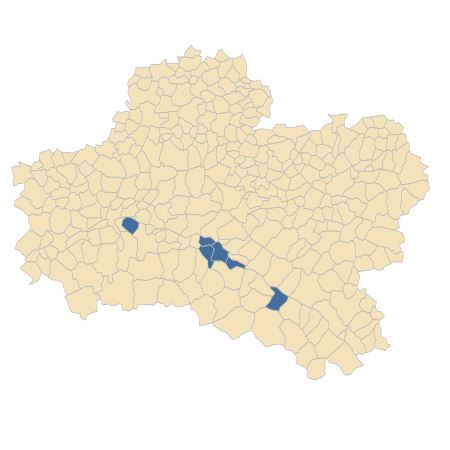 Répartition de Spergula pentandra L. dans le Loiret