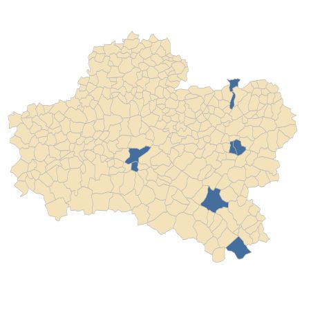 Répartition de Symphyotrichum novi-belgii (L.) G.L.Nesom dans le Loiret