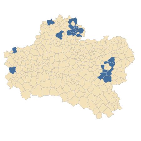 Répartition de Teucrium botrys L. dans le Loiret