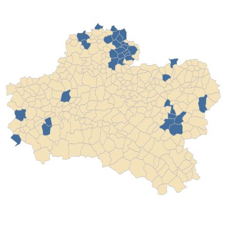 Répartition de Teucrium chamaedrys L. dans le Loiret