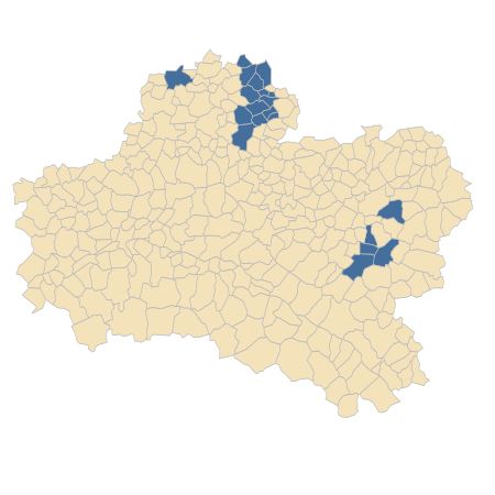 Répartition de Teucrium montanum L. dans le Loiret