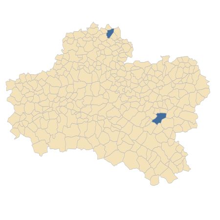 Répartition de Thymelaea passerina (L.) Coss. & Germ. dans le Loiret