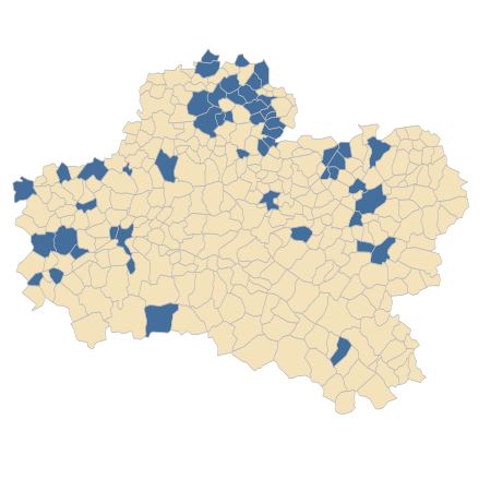 Répartition de Torilis nodosa (L.) Gaertn. dans le Loiret