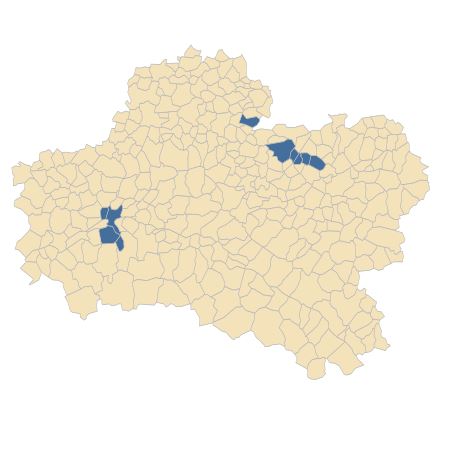 Répartition de Tragus racemosus (L.) All. dans le Loiret