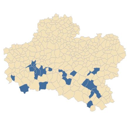 Répartition de Trifolium subterraneum L. dans le Loiret