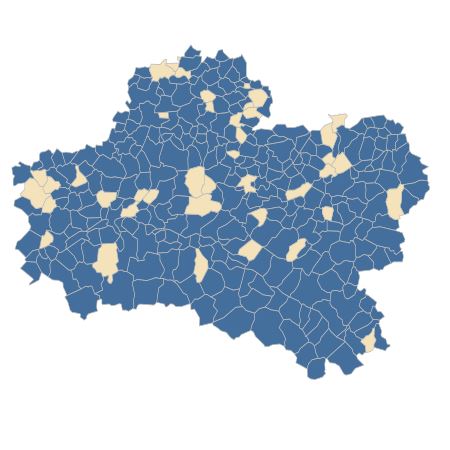 Répartition de Tripleurospermum inodorum (L.) Sch.Bip. dans le Loiret