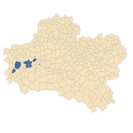 Répartition de Tulipa sylvestris L. dans le Loiret