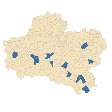 Répartition de Vallisneria spiralis L. dans le Loiret