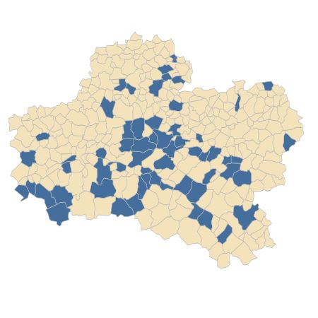 Répartition de Avenula pubescens (Huds.) Dumort. dans le Loiret