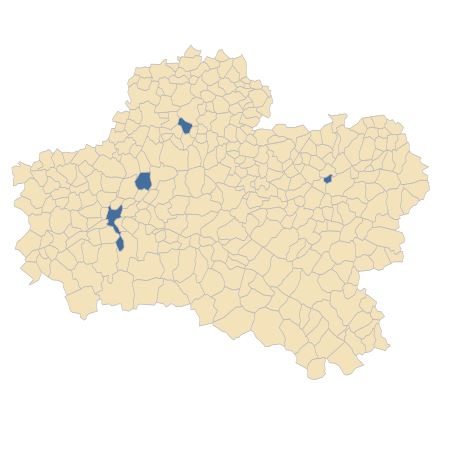 Répartition de Veronica filiformis Sm. dans le Loiret