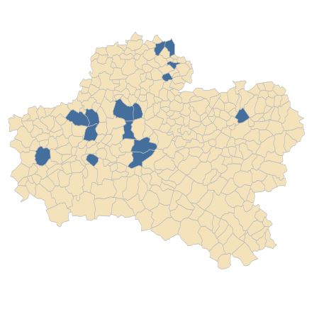 Répartition de Vincetoxicum hirundinaria Medik. dans le Loiret