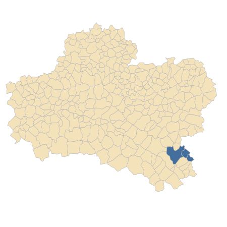 Répartition de Viola persicifolia Schreb. dans le Loiret