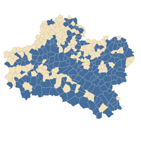 Répartition de Viola riviniana Rchb. dans le Loiret