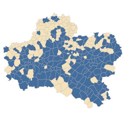 Répartition de Barbarea vulgaris R.Br. dans le Loiret