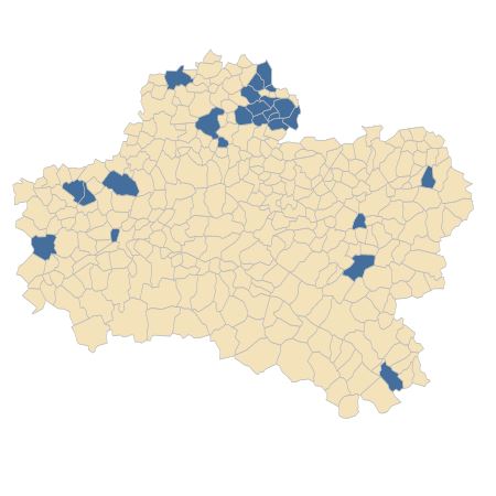 Répartition de Vulpia unilateralis (L.) Stace dans le Loiret