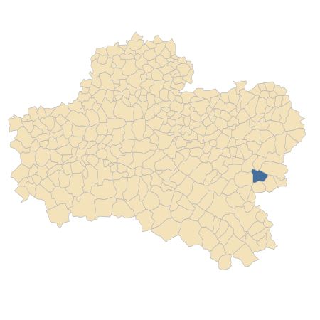 Répartition de Anemone ranunculoides L. dans le Loiret