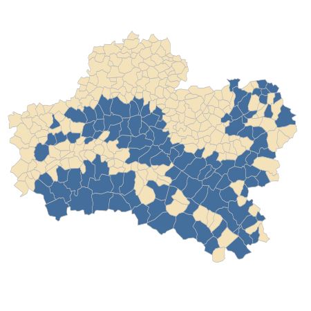 Répartition de Carex pilulifera L. dans le Loiret