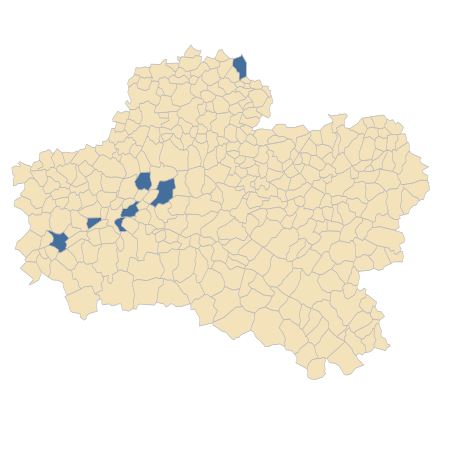 Répartition de Centranthus ruber (L.) DC. dans le Loiret