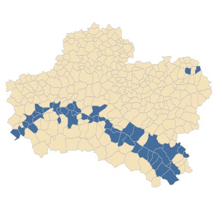 Répartition de Cyperus michelianus (L.) Delile dans le Loiret