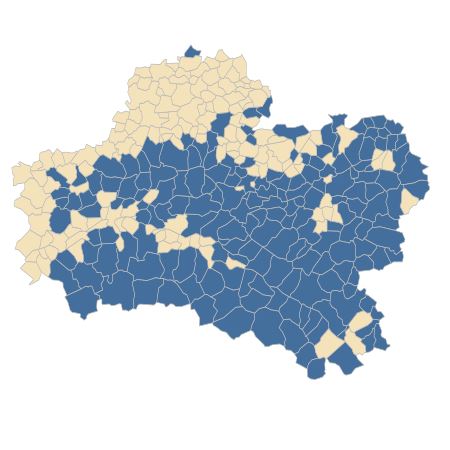 Répartition de Betonica officinalis L. dans le Loiret