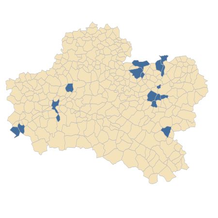 Répartition de Erysimum cheiranthoides L. dans le Loiret