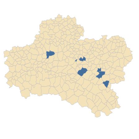 Répartition de Inula helenium L. dans le Loiret