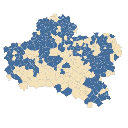 Répartition de Knautia arvensis (L.) Coult. dans le Loiret