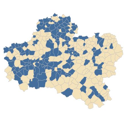 Répartition de Lamium amplexicaule L. dans le Loiret
