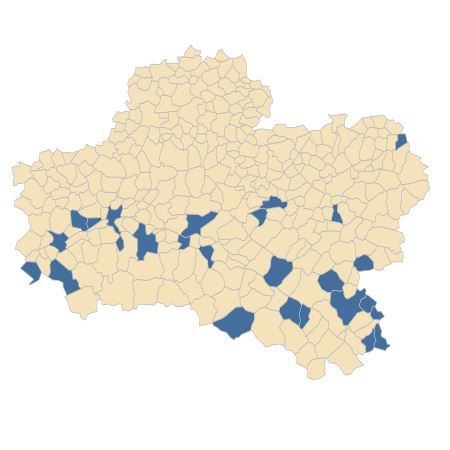 Répartition de Bidens radiata Thuill. dans le Loiret