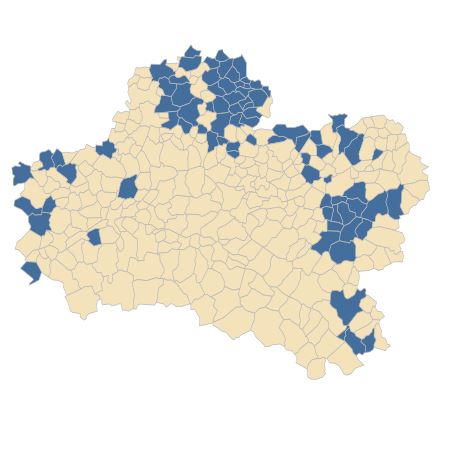 Répartition de Seseli montanum L. dans le Loiret