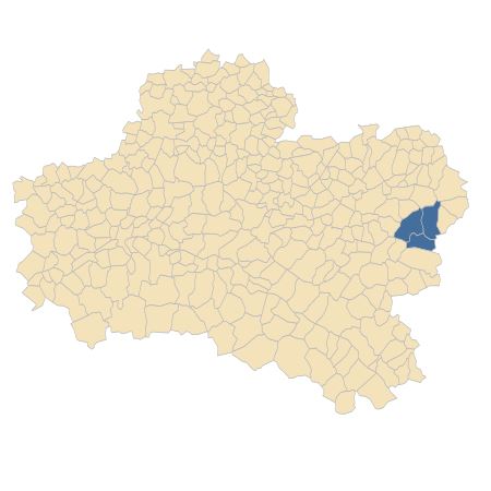 Répartition de Stachys alpina L. dans le Loiret